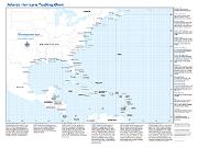 US Hurricane Tracking Wall Map