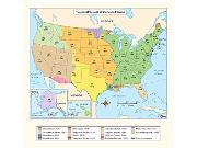 USA Territorial Growth Wall Map from GeoNova