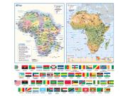 Africa Flags Wall Map