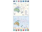 Australia Flags Wall Map