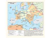 World War Two Europe Wall Map