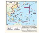 World War II Pacific Wall Map