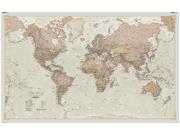 World Antique  Wall Map