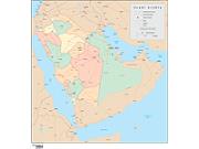 Saudi Arabia Wall Map