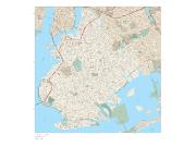 New York City - Brooklyn Wall Map