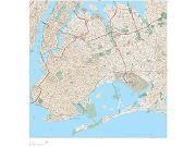 New York City - Queens Wall Map