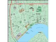 New Orleans Downtown Wall Map