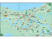 New Orleans Metro Area Wall Map