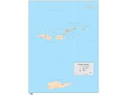 Virgin Islands Wall Map