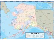 Alaska Counties Wall Map