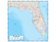 Florida Counties Wall Map