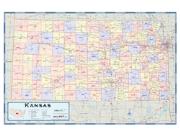 Kansas Counties Wall Map
