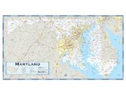 Maryland County Highway Wall Map