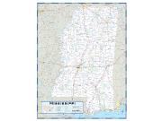 Mississippi County Highway Wall Map
