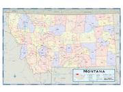 Montana Counties Wall Map