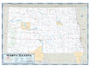 North Dakota County Highway Wall Map