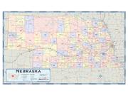 Nebraska Counties Wall Map