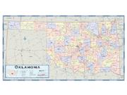 Oklahoma Counties Wall Map