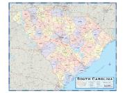 South Carolina Counties Wall Map
