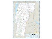 Vermont County Highway Wall Map