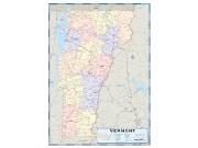 Vermont Counties Wall Map