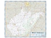 West Virginia County Highway Wall Map
