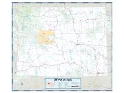 Wyoming County Highway Wall Map