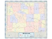 Wyoming Counties Wall Map