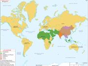 World Religion Wall Map