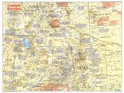 US
Central Rockies 1984 Wall Map