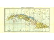 Cuba 1906 Wall Map