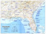 US Deep South 1983 Wall Map from National Geographic