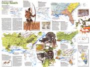 US Deep South 1983 Wall Map from National Geographic