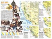 US Far West 1984 Wall Map from National Geographic