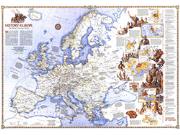History of Europe 1983 Wall Map