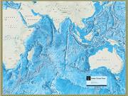 Indian Ocean Floor Wall Map from National Geographic