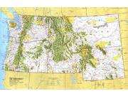 US Northwest 1973 Wall Map from National Geographic