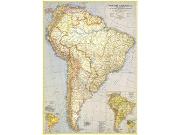 South America 1937 Wall Map