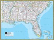 Southeastern US Wall Map from National Geographic