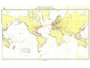 Submarine Cables of the World 1896 Wall Map