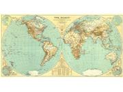 The World 1935 Wall Map from National Geographic