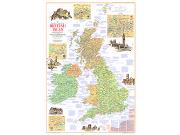Travelers British Isles 1974 Wall Map