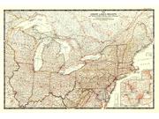 US Great
Lakes 1953 Wall Map