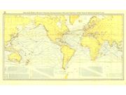 World Mercator 1905 Wall Map from National Geographic