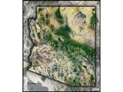 Arizona Satellite Wall Map