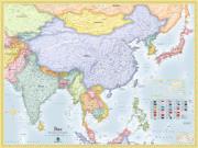 Asia Political Wall Map