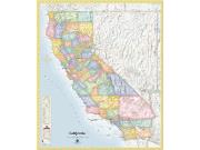 California Political Wall Map