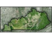 Kentucky Satellite Wall Map