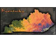 Kentucky Topo Wall Map