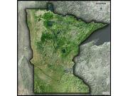 Minnesota Satellite Wall Map